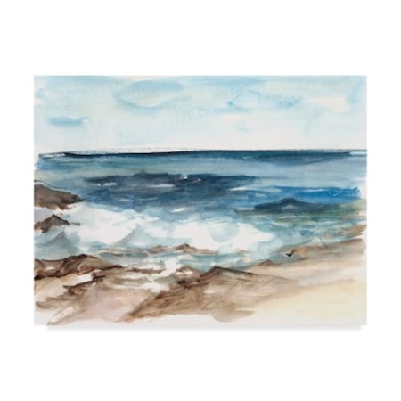 Ethan Harper 'Coastal Watercolor V' Canvas Art,14x19